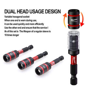 Juego de Adaptadores de Enchufe de Cambio Rápido 2 en 1, Barra de Conexión Magnética Resistente, Barra de Extensión con Rodamiento de Bolas AD para Taladro Atornillador de Impacto - Product Image 2