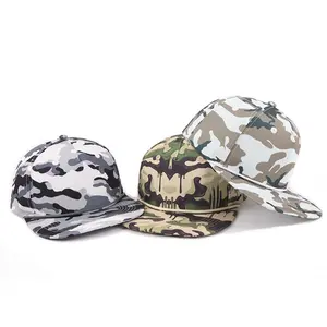 מותאם אישית משלך לוגו הסוואה ריק 6 פנל Camo ספורט Snapback כובע לגברים