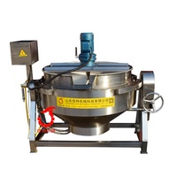 Haute capacité pas cher confiture machine de cuisson sauce aux bleuets bouilloire de cuisson avec le certificat de la CE