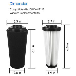 Filtre anti-odeur pré-moteur et jeu de filtres d'entrée pour <span class=keywords><strong>aspirateur</strong></span> droit <span class=keywords><strong>Dirt</strong></span> <span class=keywords><strong>Devil</strong></span> F112 - Product Image 5