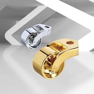 ULK 1 Polegada Castor Wheel Pequenos Móveis De Latão Rodízios Para Cama - Product Image 4