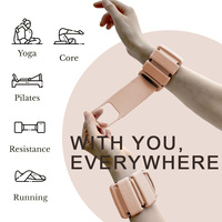 Gelang Pemberat Pergelangan Kaki Silikon Inti Baja Premium dengan Desain Estetis, Dapat Disesuaikan, untuk Peralatan Calisthenics