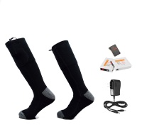 Chaussettes chauffantes sans fil à batterie, 5 v, télécommande pour Ski