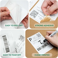 Printer Label Thermal 4x6 Inch Laris Manis - 500 Label Pengiriman Putih/Roll untuk Logistik Gudang