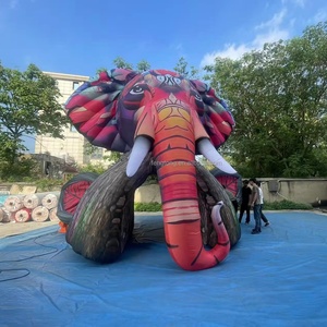 Elefante Ganesha Inflable Gigante con Luz LED Personalizada para Festivales de Música, Escenarios de Fiestas, Globo Aerostático de Teatro de Globo Aerostático - Product Image 1