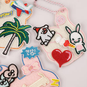 Étiquettes de bagages et porte-clés DIY pour patchs en feutre, patchs vierges pour la décoration - Product Image 2