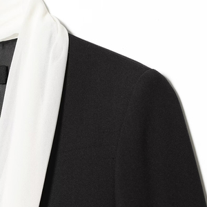 PB&ZA Femme 2026 Nouvelle Collection Printemps Blazer <span class=keywords><strong>Chic</strong></span> Décontracté Vintage avec Nœud Écharpe Manches Longues Couleur Unie Vêtement d'extérieur Féminin - Product Image 4