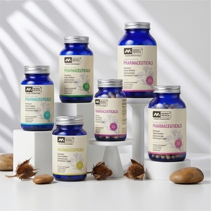 Bouteilles en verre à large ouverture de haute qualité pour les soins de santé, flacons de luxe en verre givré pour pilules et capsules - Product Image 6