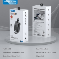 KONFULON 2024 Outdoor Power Bank 30000mAh Innovatives Smartphone-Ladegerät mit QC22.5 W PD20W Schnell ladekabel