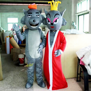 Costume de mascotte de fête de Noël, d'Halloween ou de carnaval pour adulte, série d'animaux mignons, loup de dessin animé, <span class=keywords><strong>pas</strong></span> <span class=keywords><strong>cher</strong></span> - Product Image 1