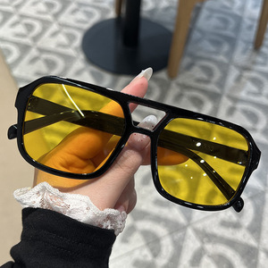 <span class=keywords><strong>Occhiali</strong></span> da Sole <span class=keywords><strong>Aviator</strong></span> alla Moda per Donna, Montatura Vintage con Doppio Ponte, Lenti Colorate, <span class=keywords><strong>Occhiali</strong></span> da Sole Femminili in Promozione - Product Image 4