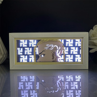 Décoration de salle de jeu Anime Tokyo Manji Mikey Sano et Draken 3D Paper Art Lamp LED Night Light Collectible