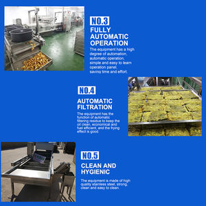 Línea de Fritura Industrial Totalmente Automática con Control Inteligente PLC para Papas Fritas, <span class=keywords><strong>Croquetas</strong></span>, Rollitos Primavera y Alimentos Cocinados - Product Image 5