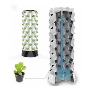 FM-sistema de cultivo hidropónico para interiores, torre Vertical de fresa, flor, lechuga, piña, para balcón