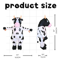 Costume de vache gonflable pour tout le corps, costume gonflable pour cosplay, fête, festival, défilé d'Halloween, carnaval, combinaison