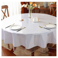 Nappe en vinyle transparent imperméable à l'eau Offre Spéciale, nappe transparente à Film souple en pvc
