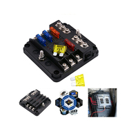 Boîtier de fusibles automobile étanche 12V DC ATC/Auto, 6 voies, en cuivre et plastique