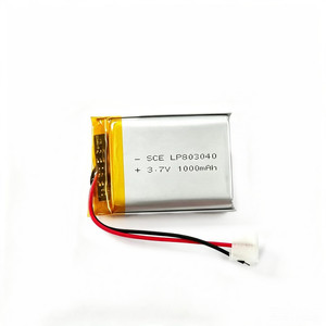 Batterie rechargeable au lithium polymère 803040 3.7V 1000mAh LP803040 Batteries Lipo Akku - Product Image 1