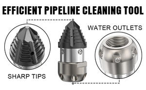 1/2 Buchse Effizient ESEWER REINIGUNG DREH DÜSE 0,4 kg Rotierende Rohr reinigungs düse - Product Image 6