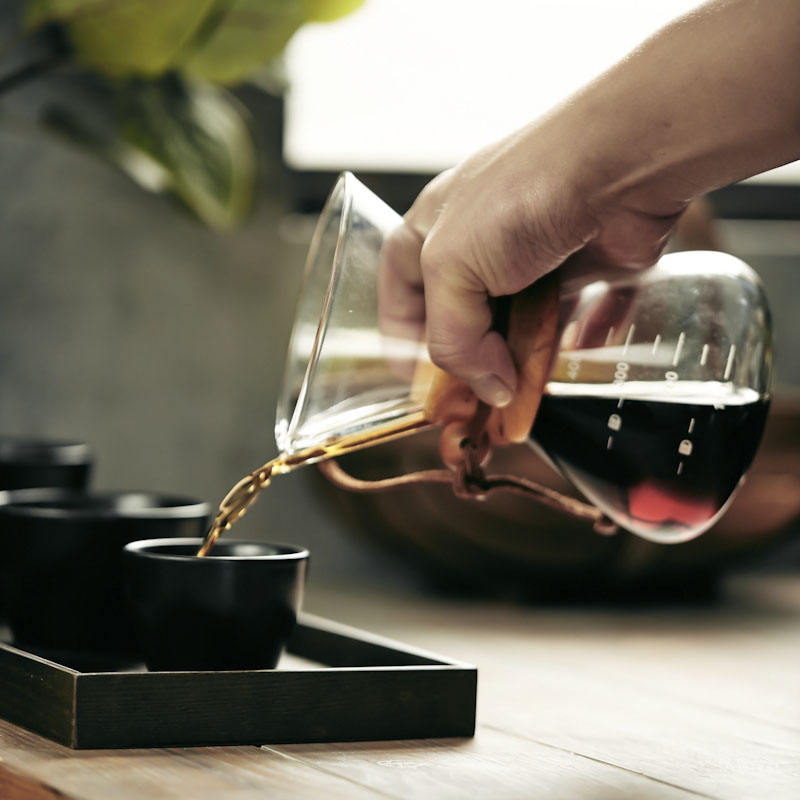 Caffettiera Pour-Over Vetro 400ml Con Filtro Acciaio – Manuale - Foto 3