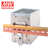 Alimentation industrielle à découpage mince Mean Well série NDR-480 480W, type rail DIN, sortie simple 24V/48V, en métal, conforme aux normes BS EN/EN61000-3-2