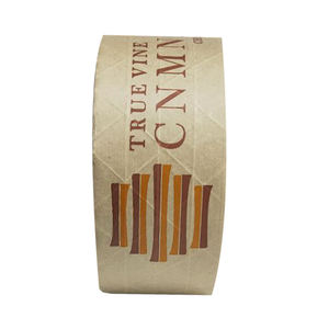 Cinta adhesiva húmeda engomada personalizada, sellado de embalaje reforzado, papel Kraft grabable, cinta de envío de marca con logotipo - Product Image 1