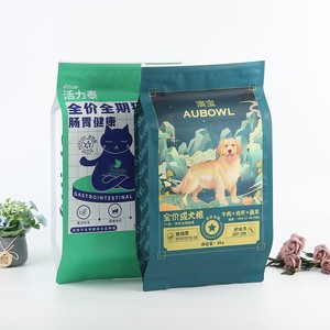 Sachet d'emballage personnalisé pour aliments pour animaux de compagnie avec fenêtre transparente, résistant à l'humidité, scellé sur huit côtés, en plastique, pour biscuits et aliments lyophilisés pour animaux - Product Image 2