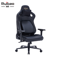 Fauteuil de Gaming en Cuir Inclinable 4D Personnalisé avec Accoudoirs, Hauteur Réglable, Appuie-tête Magnétique Ergonomique et Mécanisme Papillon – Vente en Gros
