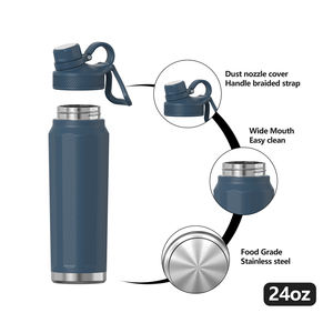 ขวดน้ำดื่มเก็บความร้อนแบบสุญญากาศผนังสองชั้น24ออนซ์32ออนซ์ทำจากสเตนเลสสตีล18/8ไร้สาร BPA กำหนดโลโก้ได้เอง - Product Image 5