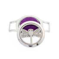 25mm coeur fleur diffuseur Bracelet médaillon en alliage de Zinc huile essentielle Bracelet arôme parfum médaillon pour femmes hommes fabrication de bijoux