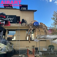 Tête de clown publicitaire gonflable pour Halloween, pour la décoration de la porte d'entrée des magasins, ballon clown gonflable pour la décoration des fêtes