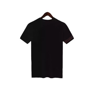 Camiseta de Verano para Hombre, de Alta Calidad, Ligeramente Lujosa, de Punto de Algodón, Estilo Vintage, Cuello Redondo, Versátil, Moderna, de Manga Corta - Product Image 5