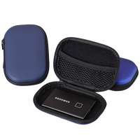 Boîte de rangement pour casque Bluetooth portable, étanche, antichoc, anti-poussière, en plastique EVA, pour accessoires numériques, PC