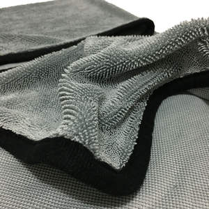 ผ้าขนหนูเช็ดมือไมโครไฟเบอร์เช็ดรถ600gsm สีเทาสีเทาขนาด50x80ซม. 2023 - Product Image 6