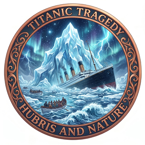 Medallón Conmemorativo de 40mm, 1 oz, Cobre Fino .999, Diseño Redondo con Temática del Amor, La Tragedia del Titanic, <span class=keywords><strong>el</strong></span> Orgullo, la Naturaleza, <span class=keywords><strong>el</strong></span> Iceberg, <span class=keywords><strong>el</strong></span> Naufragio, <span class=keywords><strong>el</strong></span> Desafío Marítimo - Product Image 1