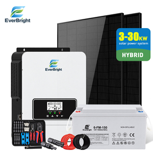 Kit di Generazione di Energia Solare Ibrida Domestica 3kW-30kW, Sistema di Accumulo Energetico Residenziale con Alimentazione di Backup - Product Image 1