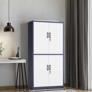 خزانة ملفات فولاذية متينة مع أرفف قابلة للتعديل وأبواب قابلة للقفل، خزانة تخزين معدنية للمنزل والمكتب والمدرسة والسوبر ماركت - Product Image 6