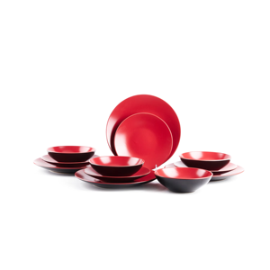 Semtember Promotion High End Kitchen Stoneware Plates Set Round Ins Style Ceramic Plates Low Price Stoneware Dinner Set for Home - Product Image 1