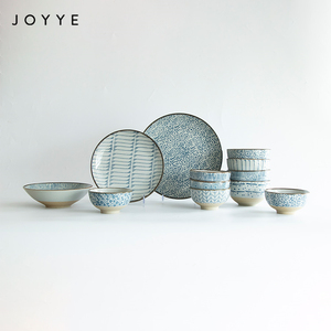 Joyye — ensemble de vaisselle en céramique peinture à la main, bol et <span class=keywords><strong>assiette</strong></span> en céramique pour famille, personnalisé et <span class=keywords><strong>tendance</strong></span>, 2021 - Product Image 1