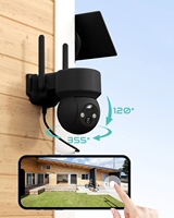 Caméra de sécurité extérieure AVStart 3MP OEM WiFi solaire PTZ TZ-DNB IP65 étanche avec audio bidirectionnel et détection de mouvement