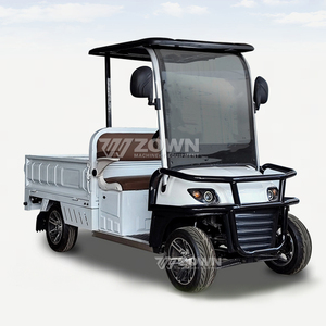 Voiturette de golf électrique 2 places avec benne de chargement et pare-brise pour le transport en parc – Approvisionnement direct usine - Product Image 3