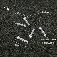 Bouchons d'oreille en résine invisibles broches d'oreille en plastique remplacement poteaux de boucle d'oreille clairs pour bricolage boucles d'oreilles accessoires de fabrication de bijoux
