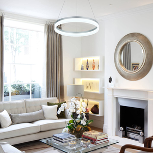 Wholesale <strong>Cheap</strong> Modern Hanging Design Indoor LED Circle Rings Chandelier Pendant <strong>Lights</strong> - Product Image 2