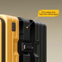 Nouvelle valise de luxe à ouverture frontale pour ordinateur portable avec roues multidirectionnelles - Unisexe, bagage à main et bagage à roulettes