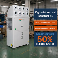 Climatiseur industriel sur mesure OEM à marque privée, 8 jets, 46,5 kW, pour grandes usines et ateliers