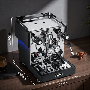 Cafetera Premium E61 con Cuerpo de Acero Inoxidable, Luz Ambiental, Semiautomática para Cafetería - Product Image 1