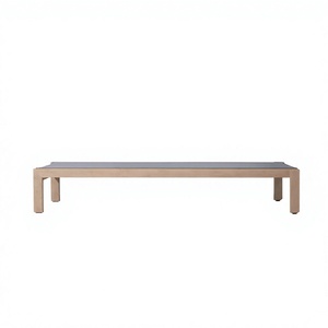 Chaise longue d'extérieur réglable en teck et maille respirante pour projet de piscine d'hôtel moderne - Product Image 4