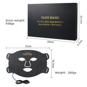 Lebensmittel qualität Silikon material New Beauty PDT-Gerät Bunte LED-Gesichts maske 4 Farben Photon Light Gesichts maske für die Gesichts pflege - Product Image 2