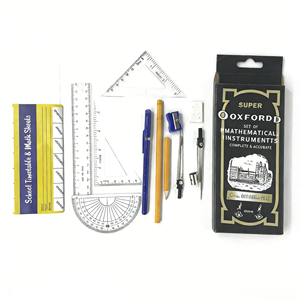 Ensemble de compas pour étudiants OXFORD HELIX, en métal, pour le dessin mathématique, papeterie spéciale - Product Image 1