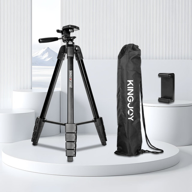 Travel Adjustable Tripod Cell Phone Tripod High Quality Aluminum Customized Logo Light Camera Smart Phone Tripod Stand